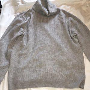 Eddie Bauer Gray Cowl Neck Sweater